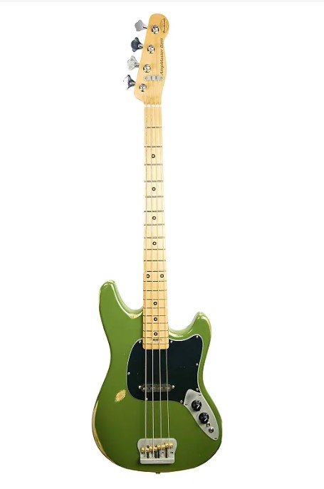 AmpMaster 4 Bass Short Scale 30" Olive Green Relic - Image 2