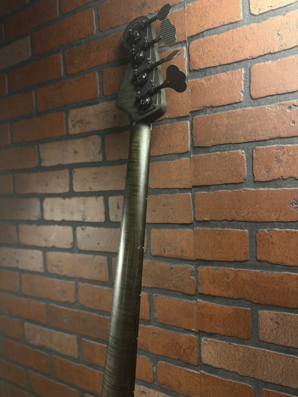 Feti Woodcraft Custom Made 4 String P-Bass Electric Bass Guitar - Bass, Satin Charcoal Black - Image 5