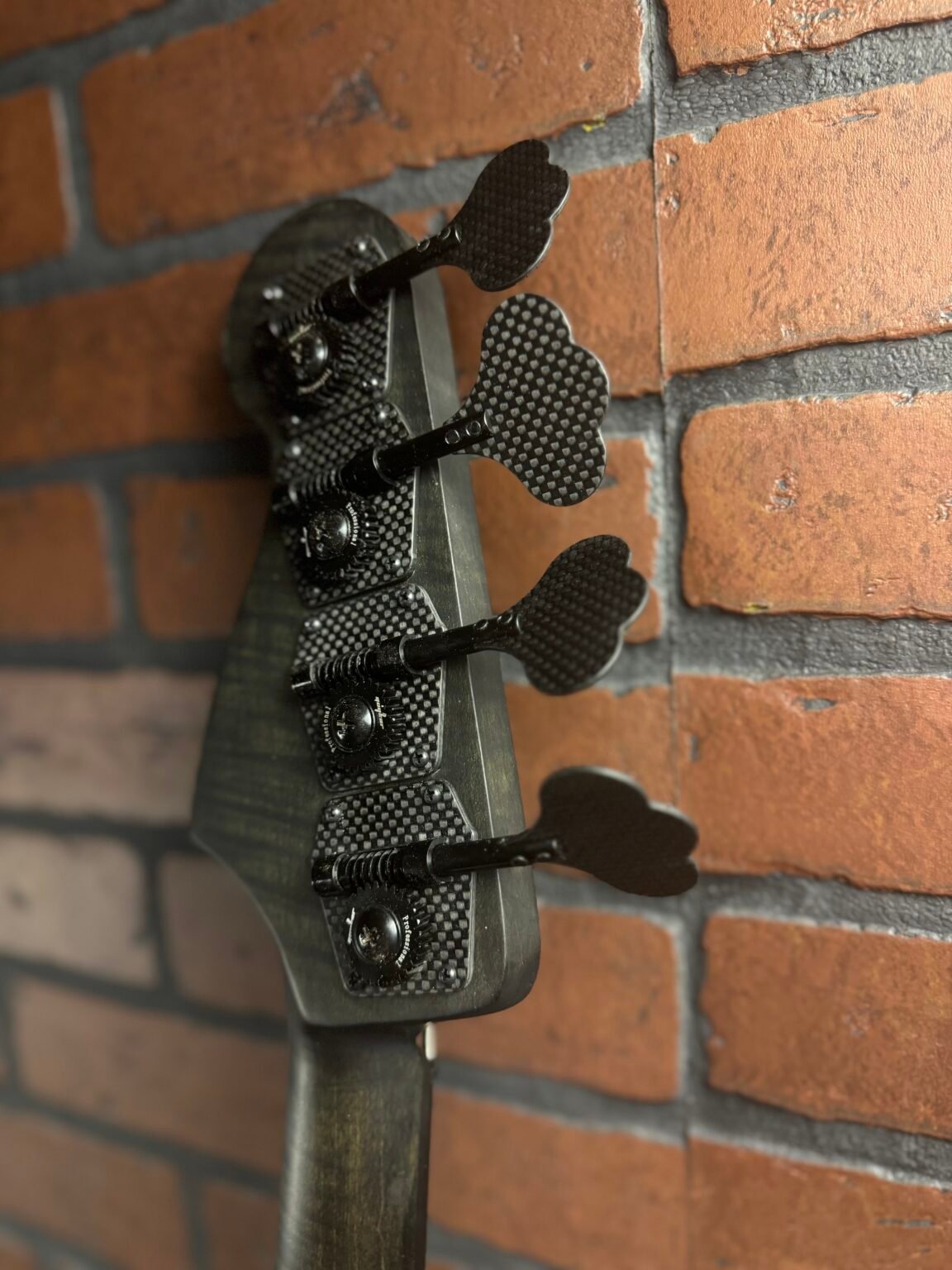 Feti Woodcraft Custom Made 4 String P-Bass Electric Bass Guitar - Bass, Satin Charcoal Black - Image 6