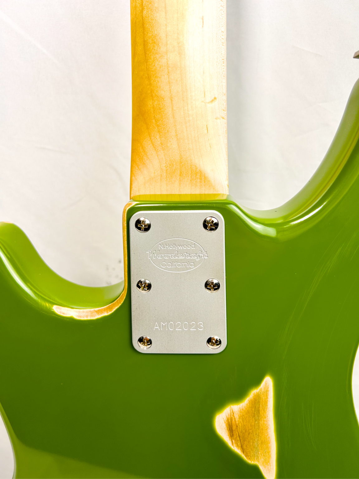 AmpMaster 4 Bass Short Scale 30" Olive Green Relic - Image 6