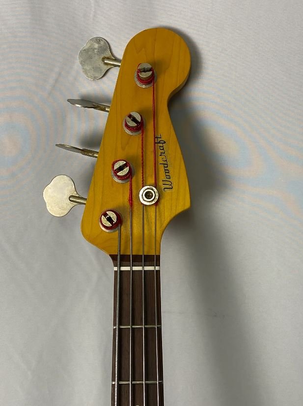 PB4 P-Bass Style Flame-Maple Top 4-String Bass 34" Scale - Image 5