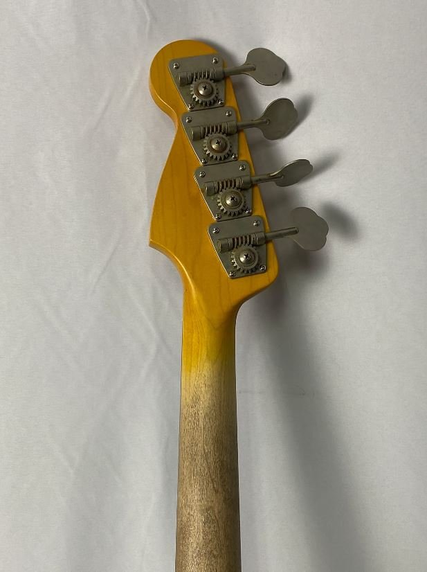 PB4 P-Bass Style Flame-Maple Top 4-String Bass 34" Scale - Image 6