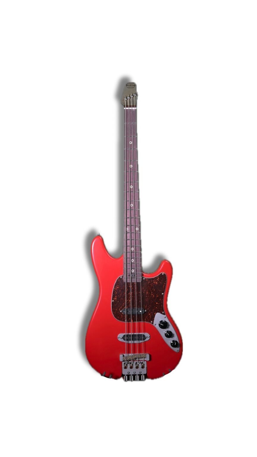 Headless Dual-Pickup AmpMaster 4 Bass Short Scale 30" – Satin Dakota Red - Image 2