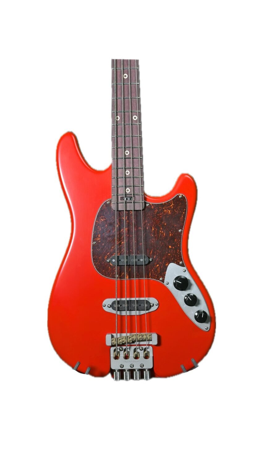 Headless Dual-Pickup AmpMaster 4 Bass Short Scale 30" – Satin Dakota Red - Image 5