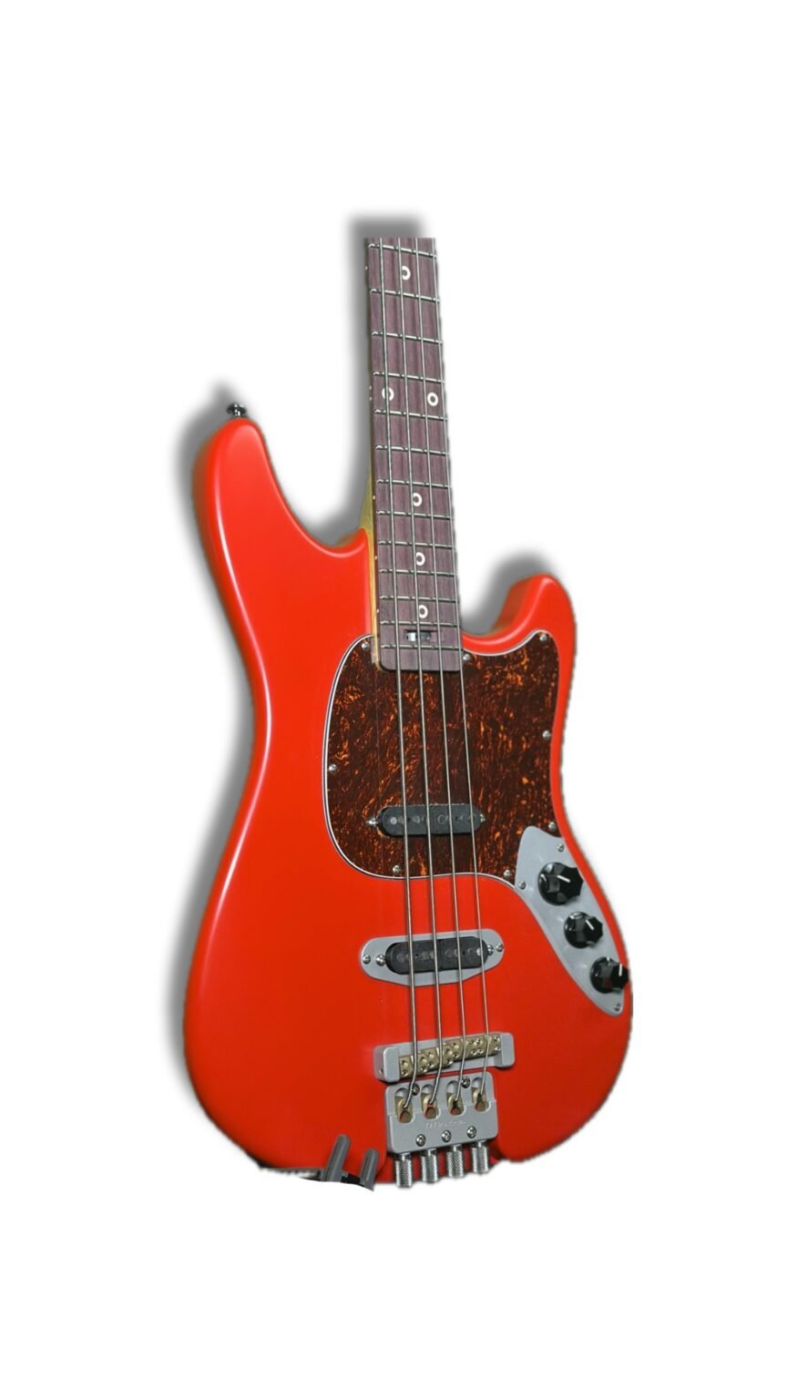 Headless Dual-Pickup AmpMaster 4 Bass Short Scale 30" – Satin Dakota Red - Image 4