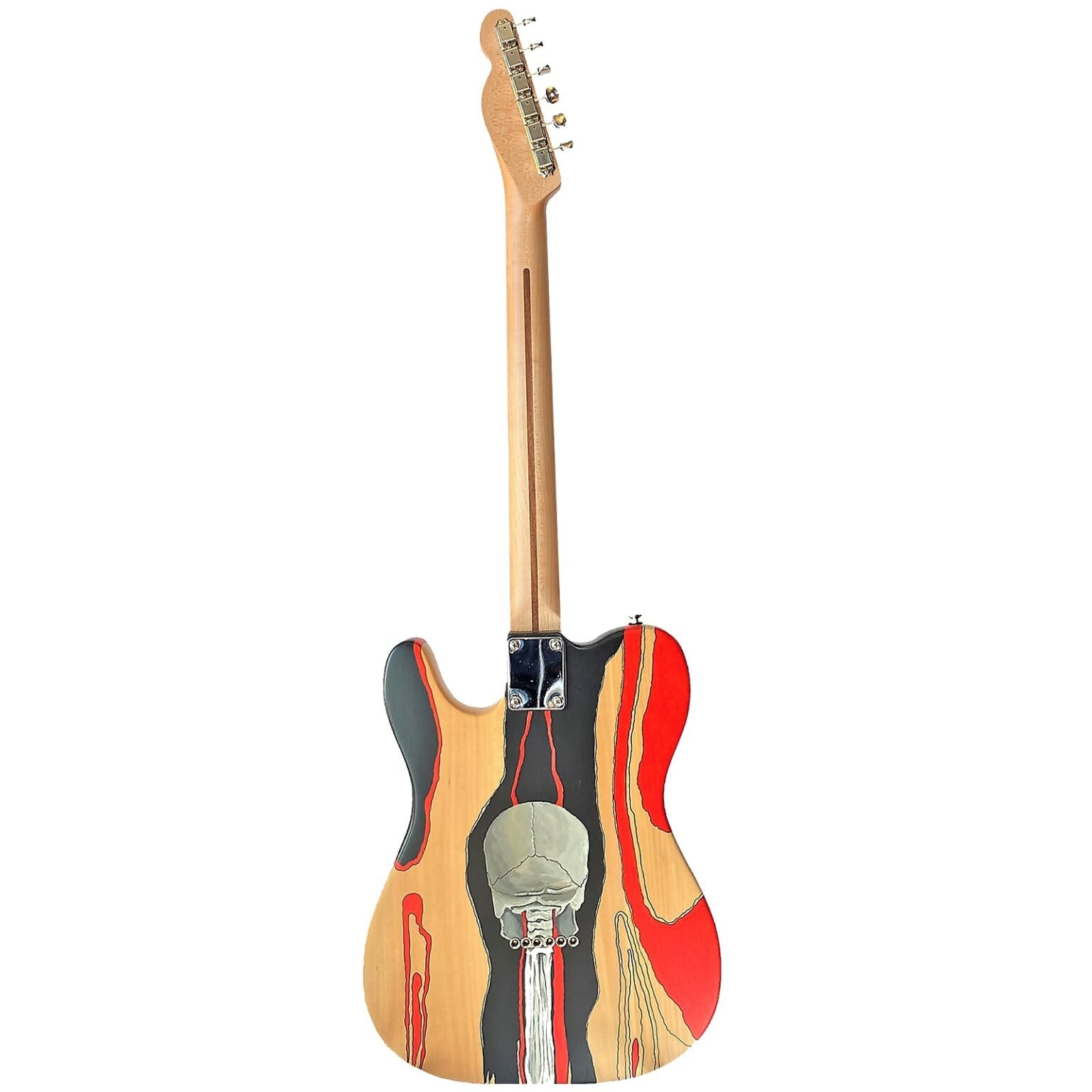 Custom Hand-Painted (Dail-Tribute) T-Caster Electric Guitar - Image 4