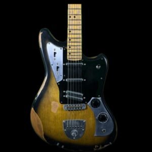 "Bobcat" Hardtail Custom Electric Guitar w/ Heavy Relic Tobacco Sunburst