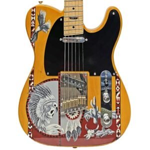 Multiscale T-Slant Fretted "Native Spirit" Custom Electric Guitar - Slant Fretted “Native Spirit”