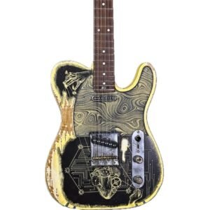 Tele "Covid 19" Custom paintWoodcraft Electric Guitars Custom Hand-Painted (Dail-Tribute) T-Caster Electric Guitar - Tele “Covid 19” Custom Paint