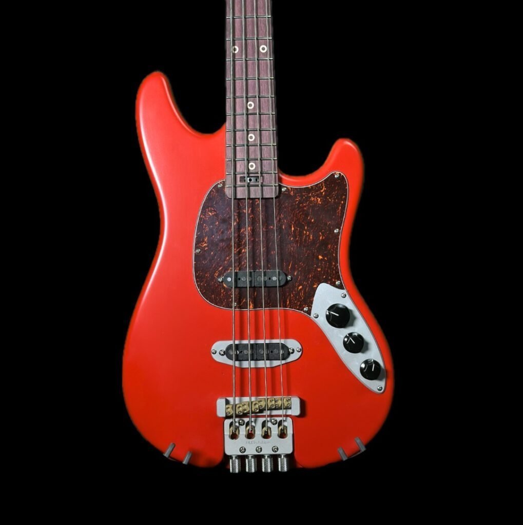 Headless Dual-Pickup AmpMaster 4 Bass Short Scale 30" – Satin Dakota Red