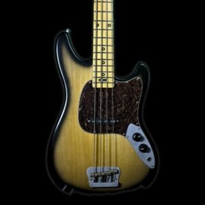 Ampmaster 4 String Short Scale 30" Electric Bass Guitar – Satin Nitro 2 Tone Burst