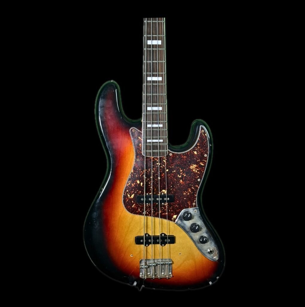 4 String J-bass Custom Built Electric Bass Guitar - Tone Burst