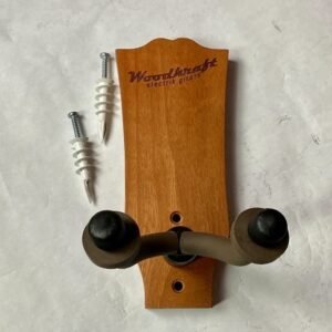Guitar And Bass Hanger – LP-Style Headstock Shape, Dark Stain Mahogany