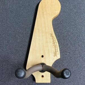 Guitar And Bass Hanger – S-Style Headstock Shape, Natural Stain