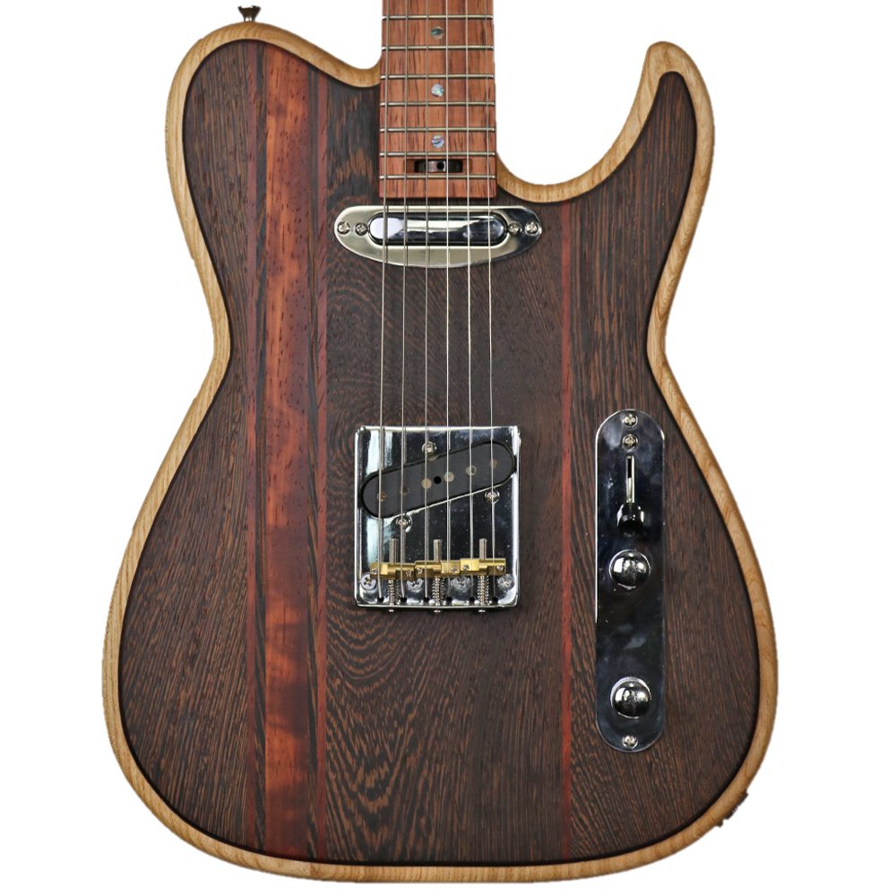 Northern European "Two-Tone" Ash Body W/ Exotic Tonewood Electric Guitar - Tone Ash, Exotic Tonewood - Image 2