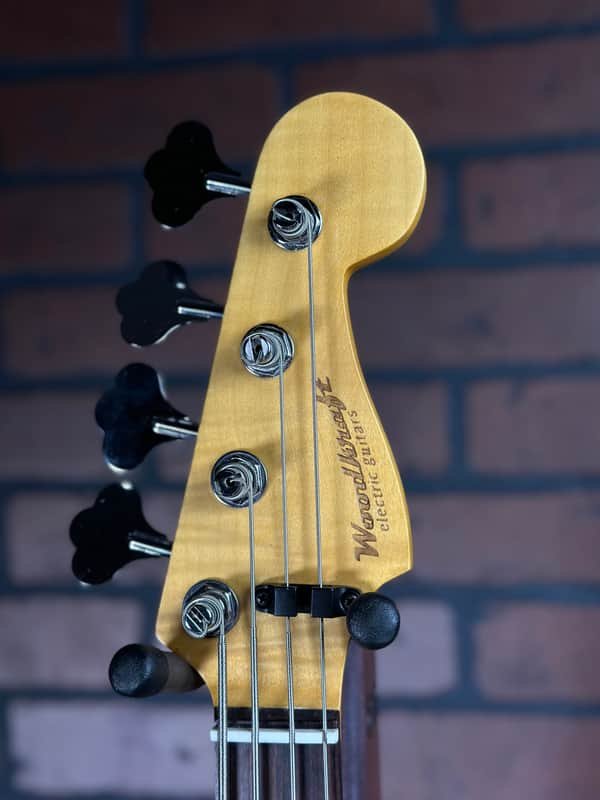 Woodcraft JB4 Mini "Shortest-Scale" 4-String Electric Bass Black - 27" Scale, Black - Image 7