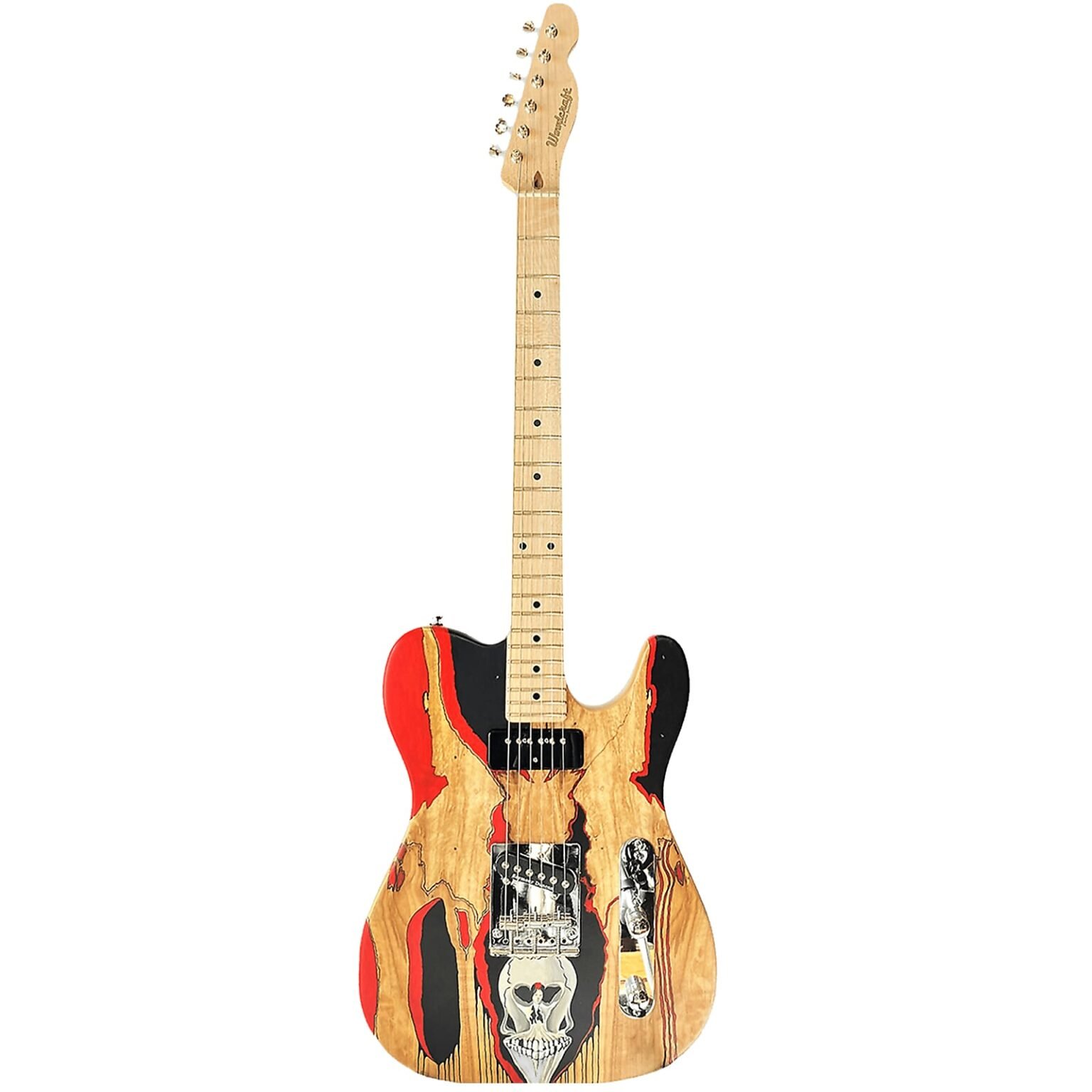 Custom Hand-Painted (Dail-Tribute) T-Caster Electric Guitar - Image 5